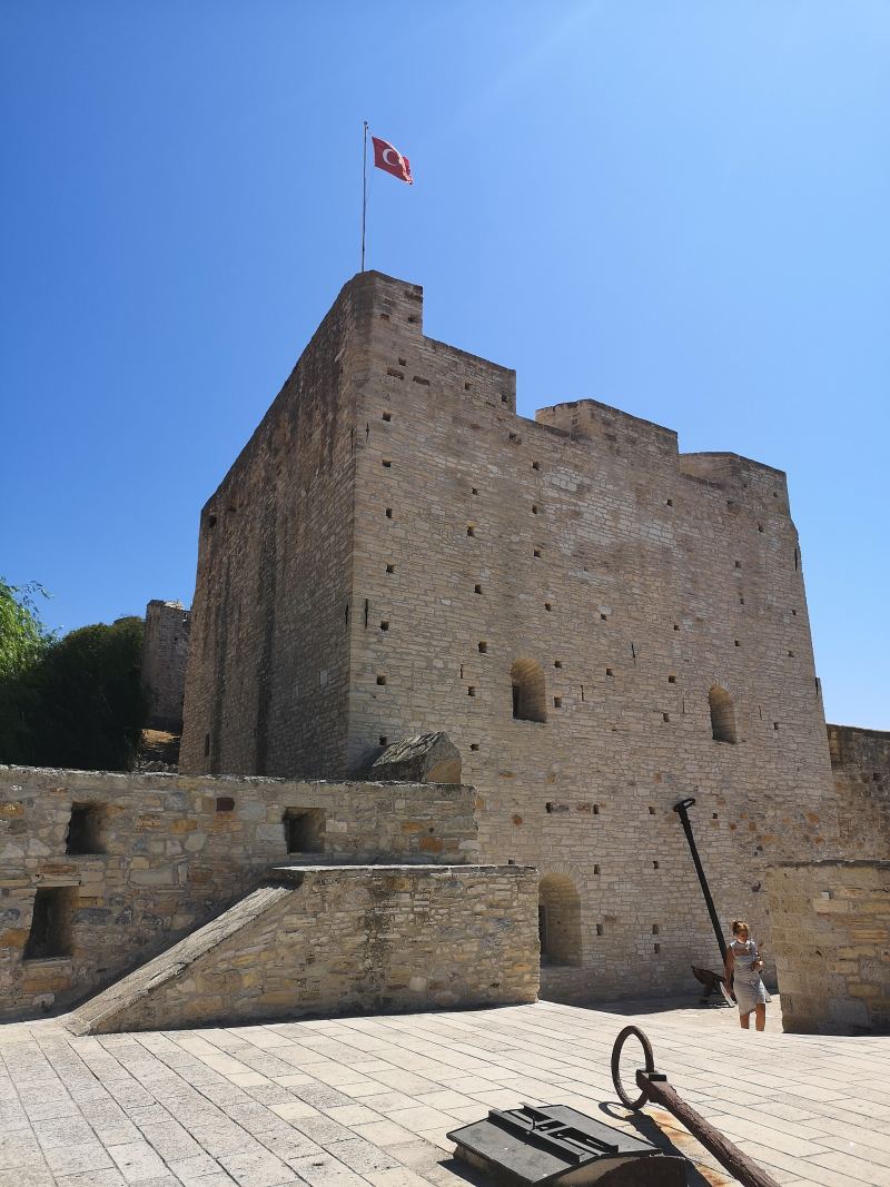 A stone tower of Çeşme Castle
