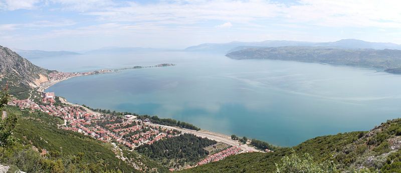 Lake Eğirdir and the town on its promontory