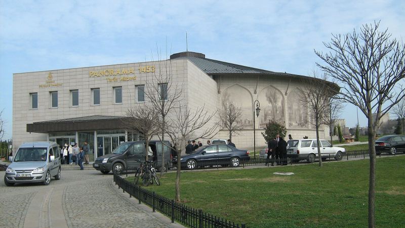 The Panorama 1453 History Museum building with its round domed hall, in the Topkapı Culture Park