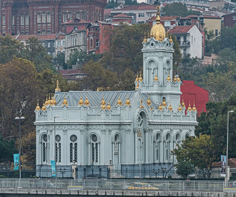 The cast-iron Bulgarian church of St Stephen on the Golden Horn