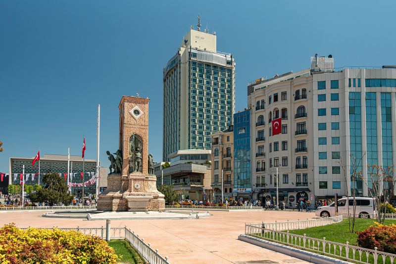 The Republic Monument on Taksim Square